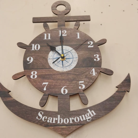 Scarborough anchor clock