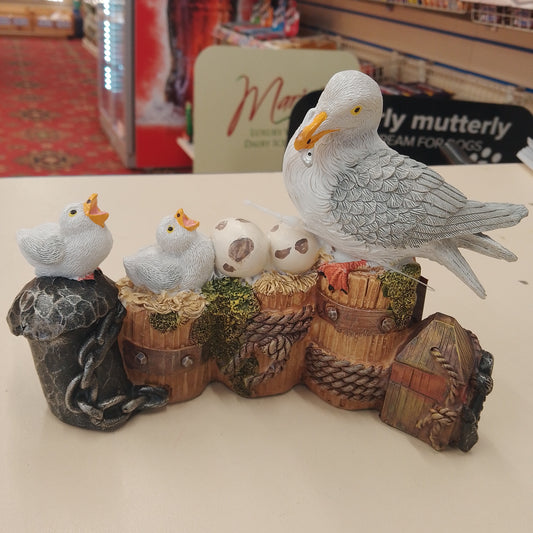 Resin Seagull Family 16cm