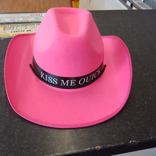 Kiss me quick Hat Pink