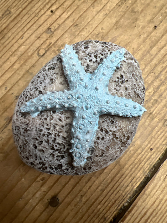 Resin Carved Stone - Starfish