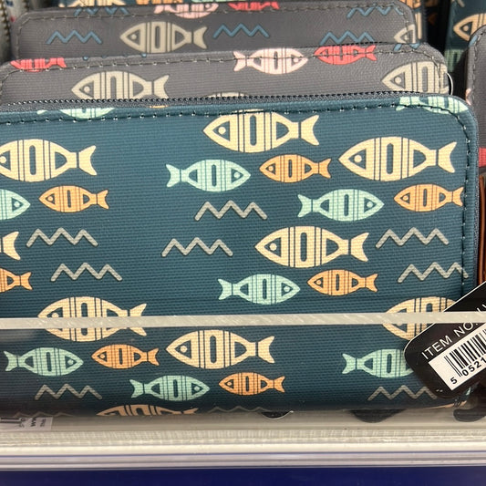 Fish Print Purse