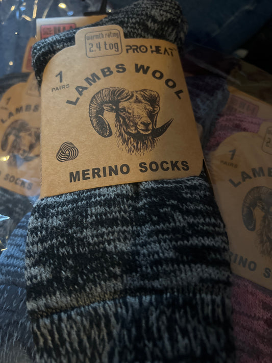 Lambs Wool Winter Socks