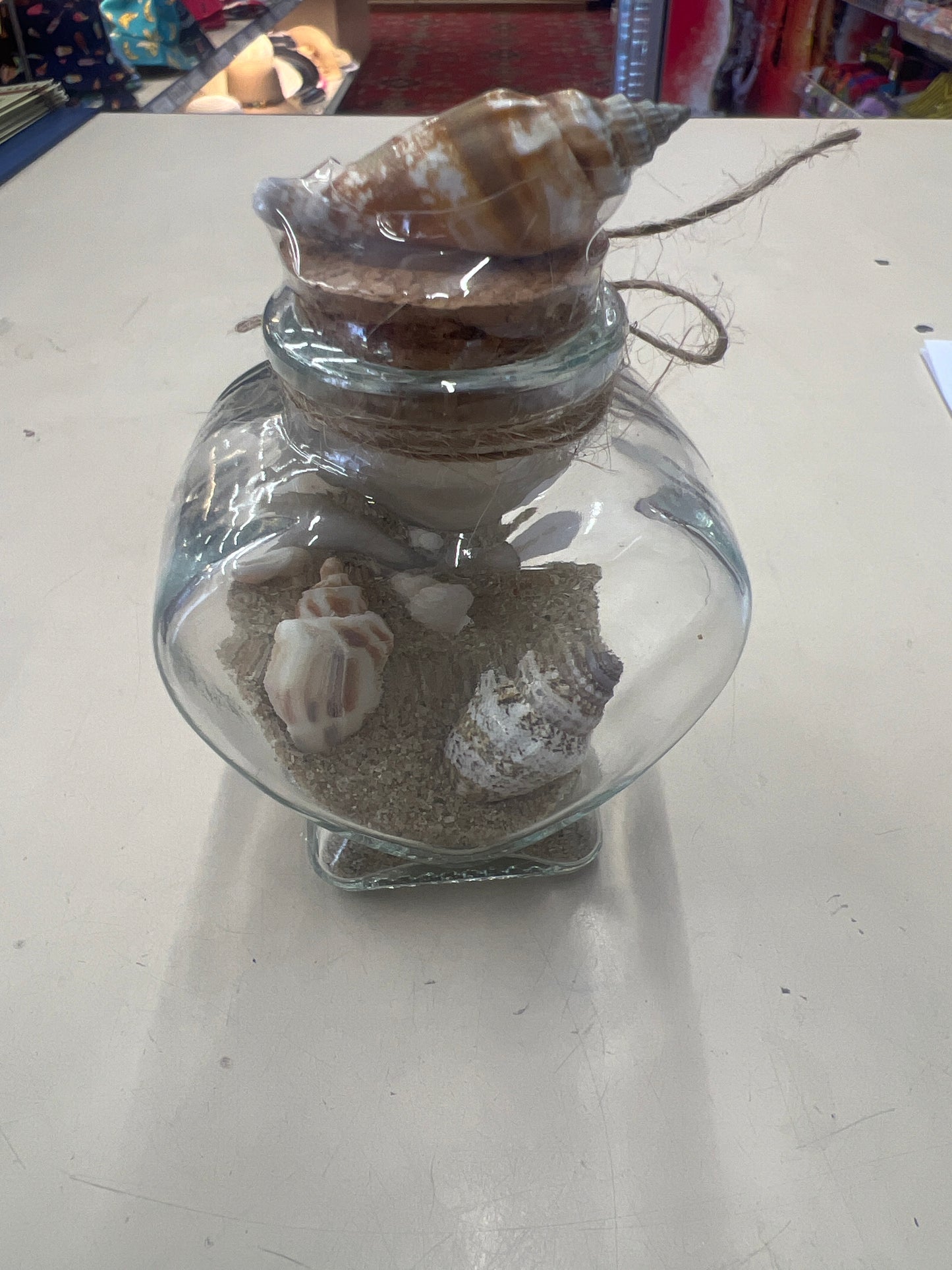 Sand bottle heart shape