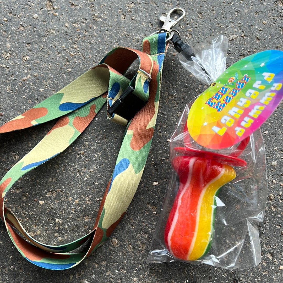 Camo Rock Lanyard Dummy