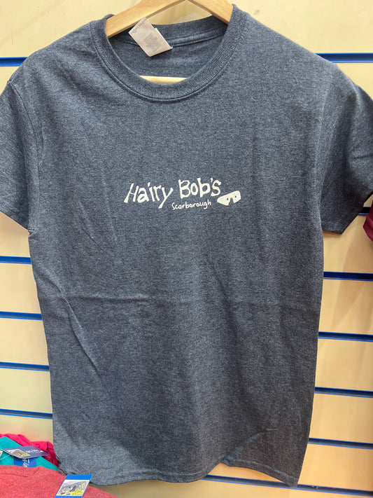 Hairy Bob's T-Shirt ~ Heather Navy