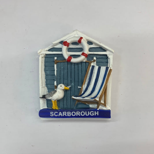 Beach hut magnet