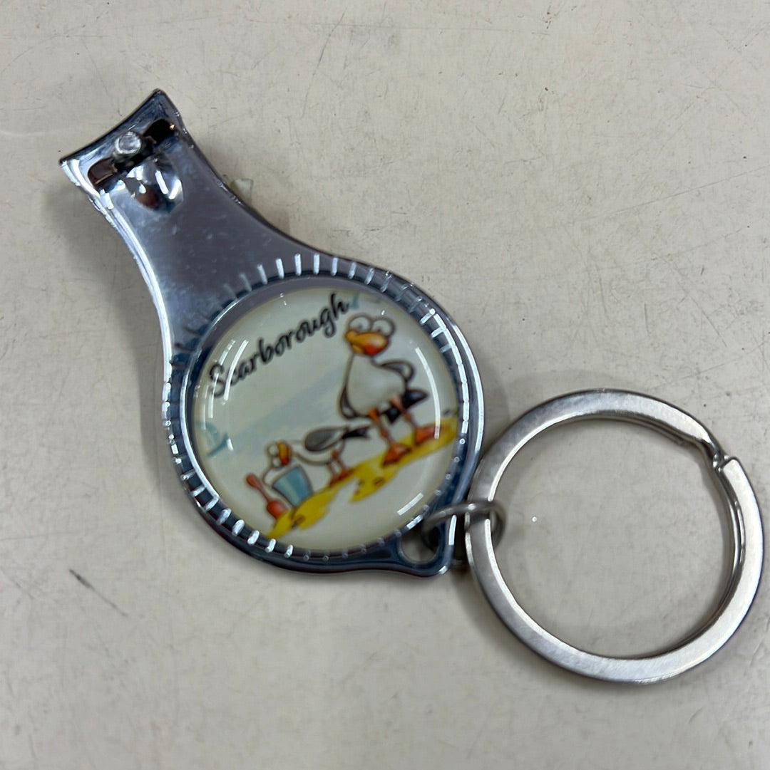 Nail clipper keyring