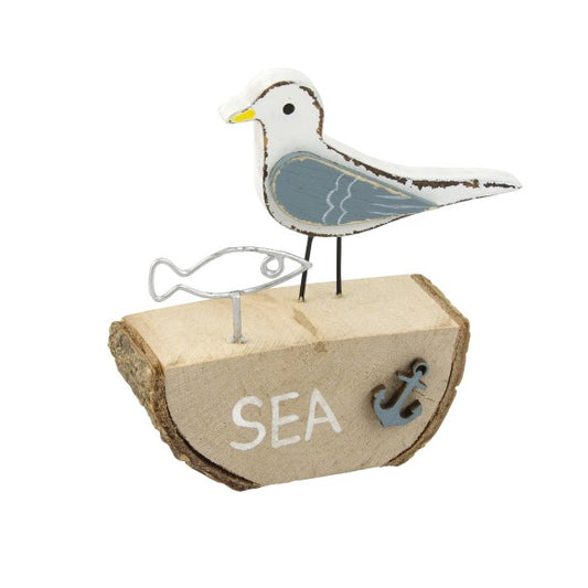 Seagull on Stand with Fish/Sea/Anchor