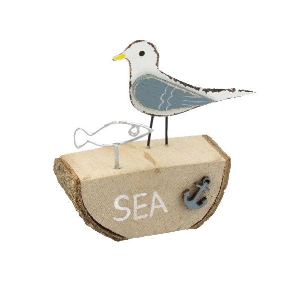 Seagull on Stand with Fish/Sea/Anchor