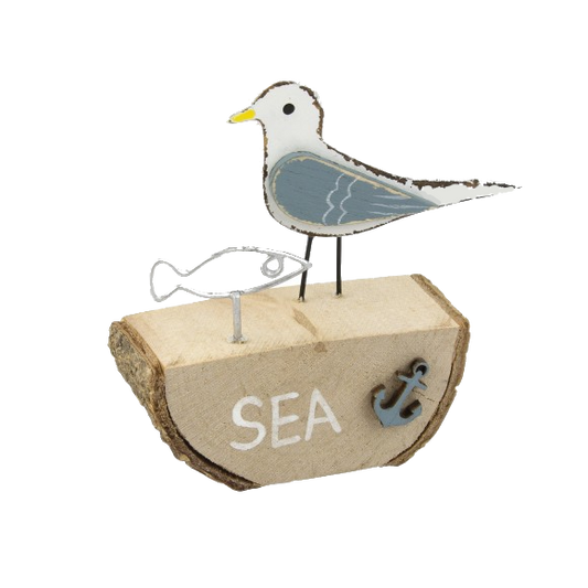 Seagull on Stand with Fish/Sea/Anchor