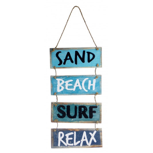 Sand, beach, surf, relax sign