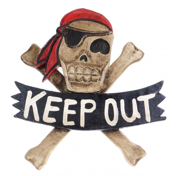 Pirate keep out sign