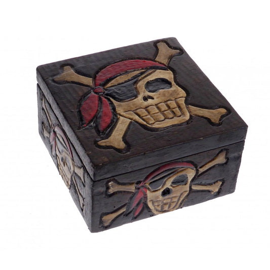 Pirate Skull & Crossbones Box Chest