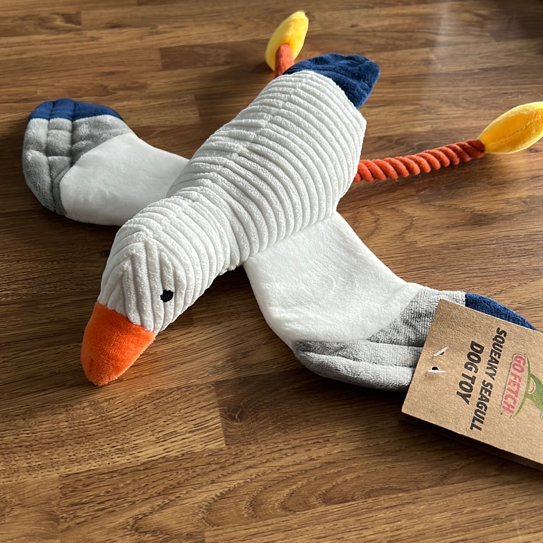 Squeaky Scarborough Seagull Dog Toy