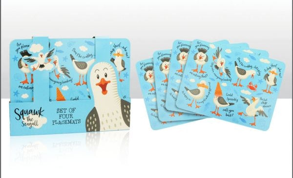 Squawk the Seagull Placemat Set of 4