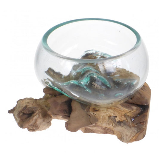 Driftwood Glass Candy Bowl