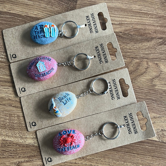 Pebble Keyring