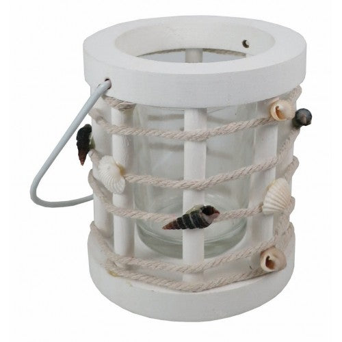 Hanging Wooden Tea Light Holder