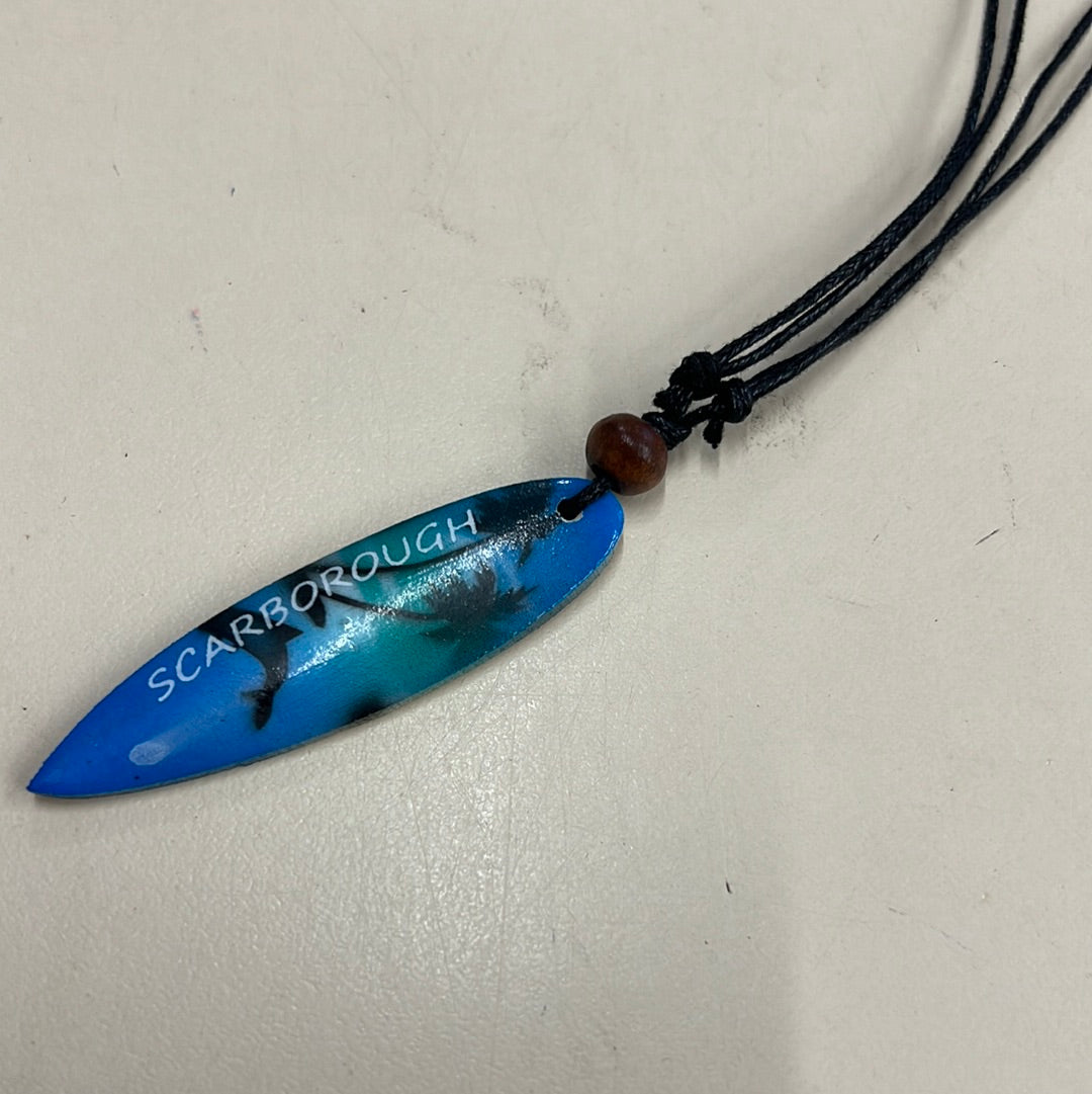 Scarborough surf board necklace