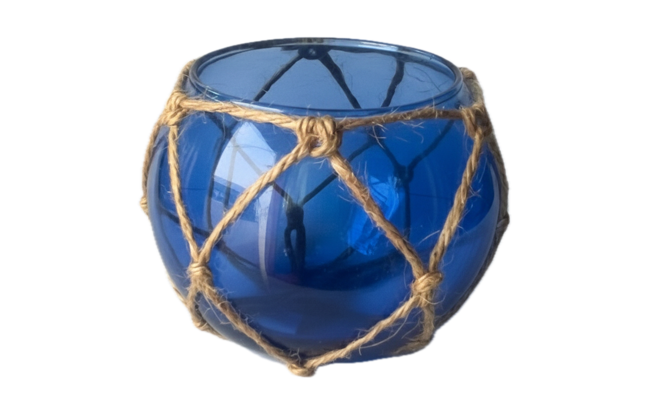 Glass Buoy Tealight Holder