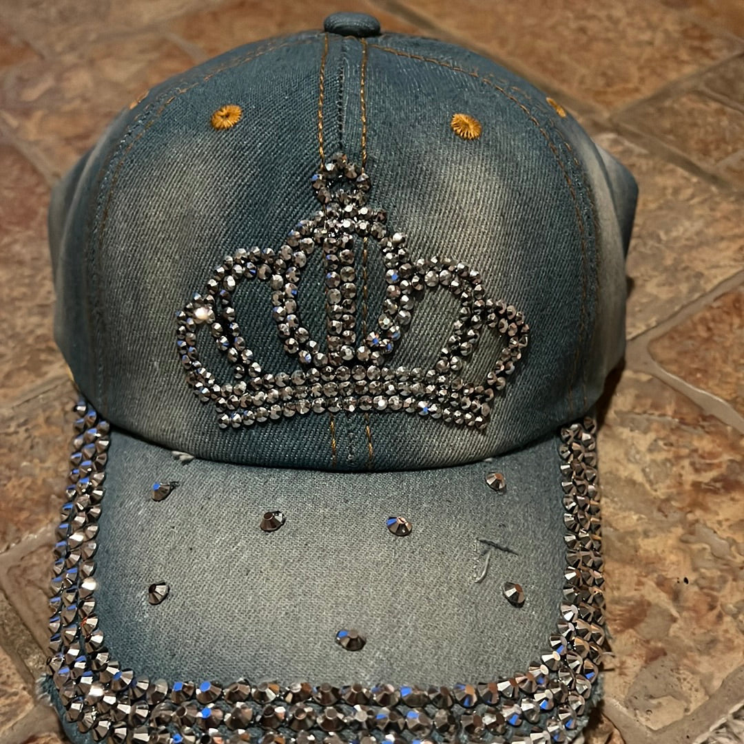 Tiara Glitzy Bling Baseball Hat