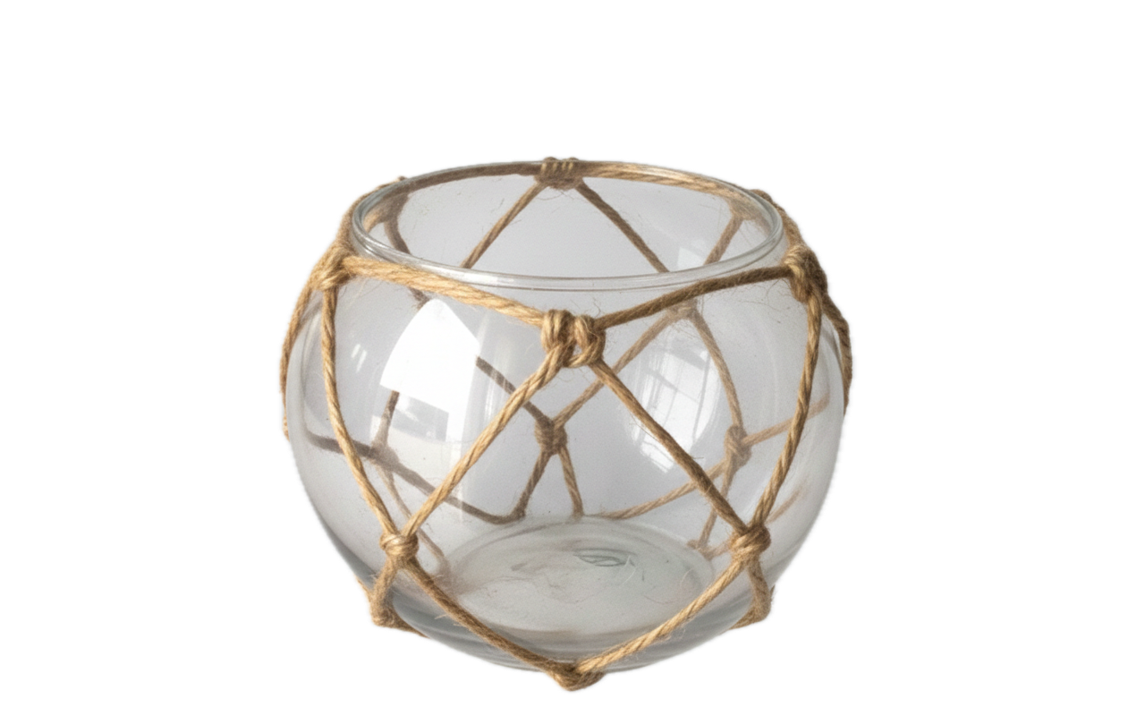 Glass Buoy Tealight Holder