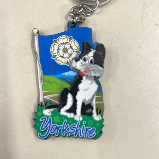 Yorkshire dog keyring