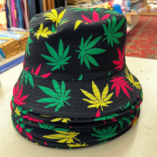 Colourful Cannabis Bucket Hat