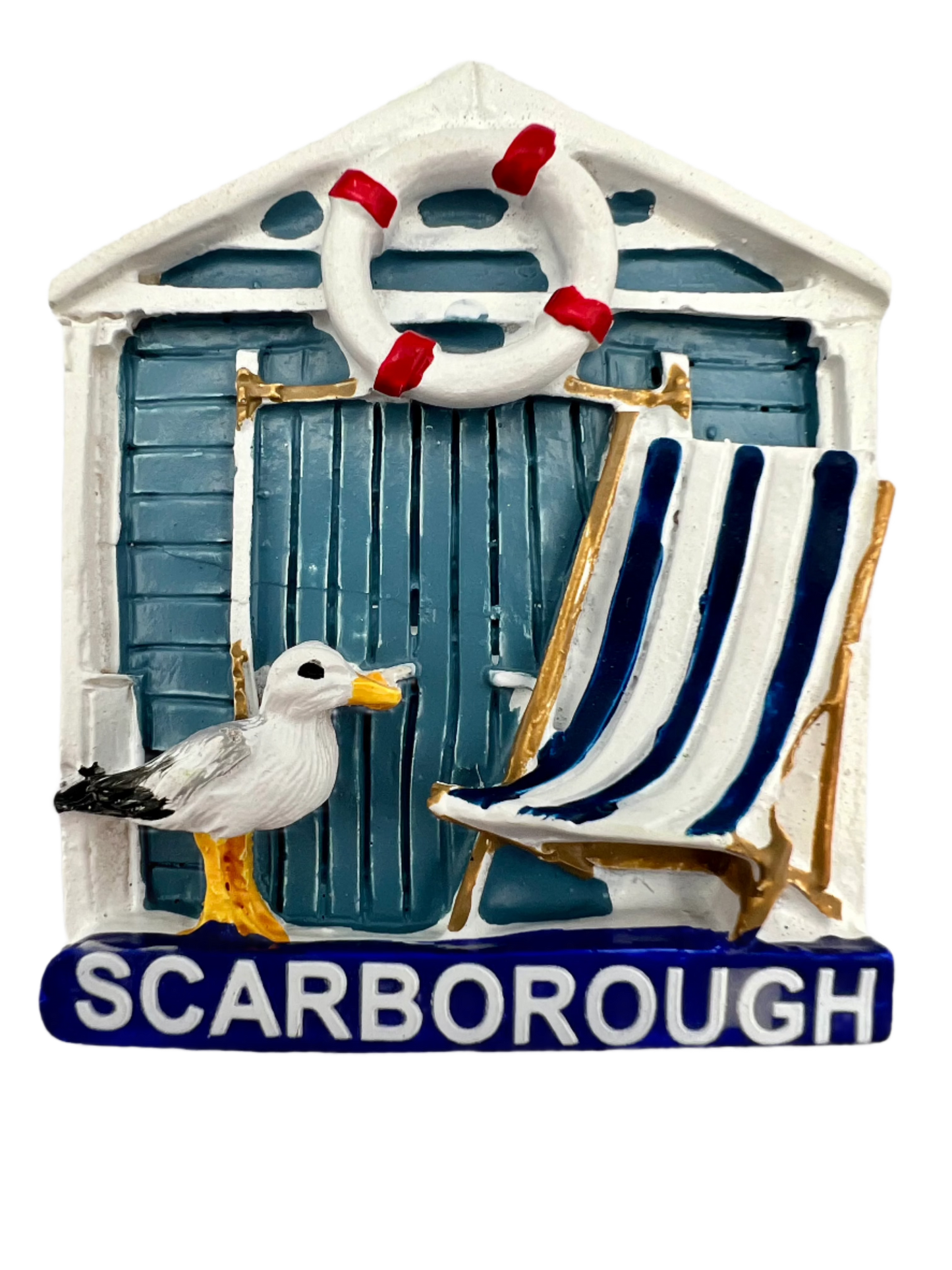 Beach Hut Magnet - Scarborough