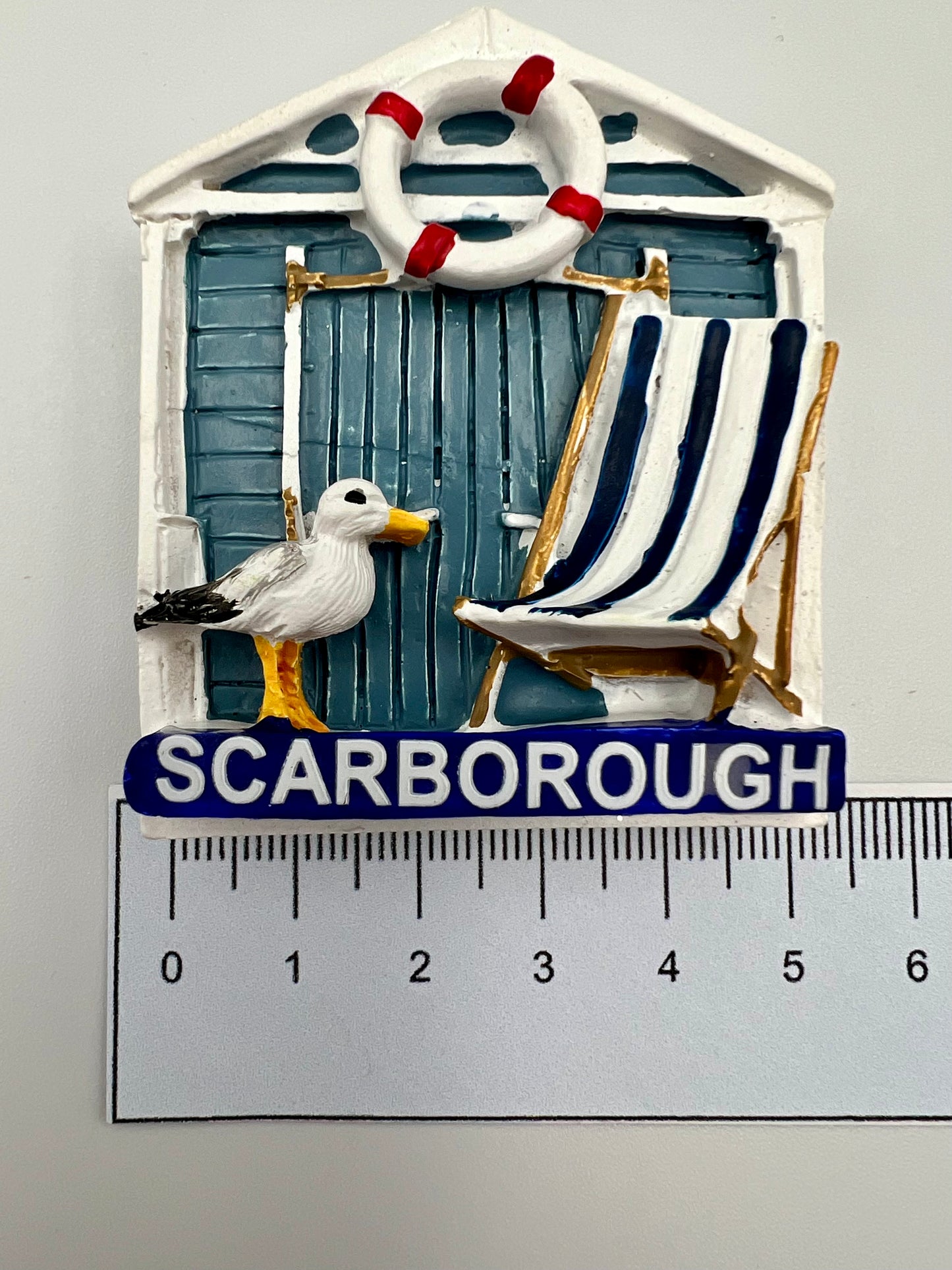 Beach Hut Magnet - Scarborough