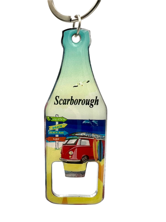 Bottle Opener Keyring - Scarborough Camper