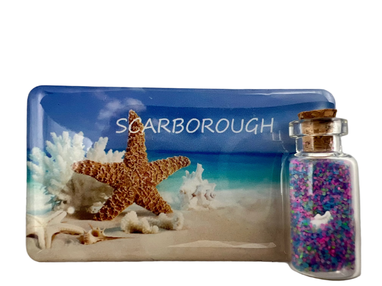 Sand Bottle Magnet - Scarborough