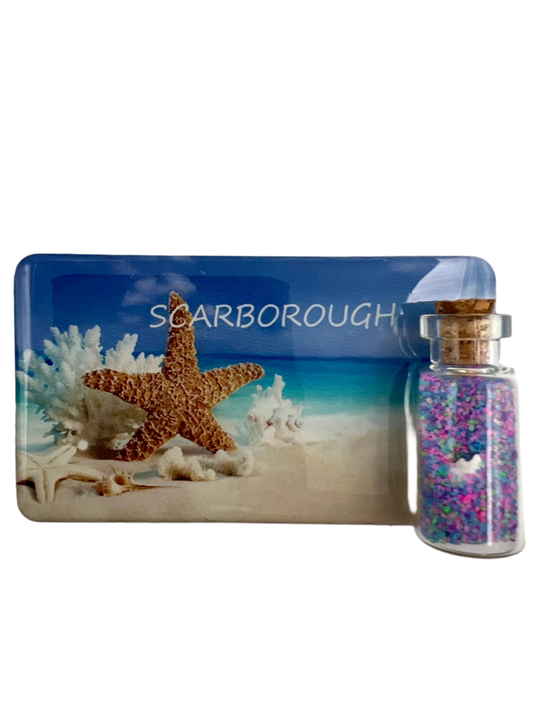 Sand Bottle Magnet - Scarborough