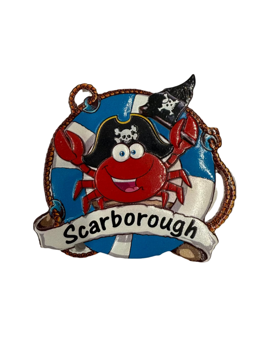 Pirate Crab Magnet - Scarborough