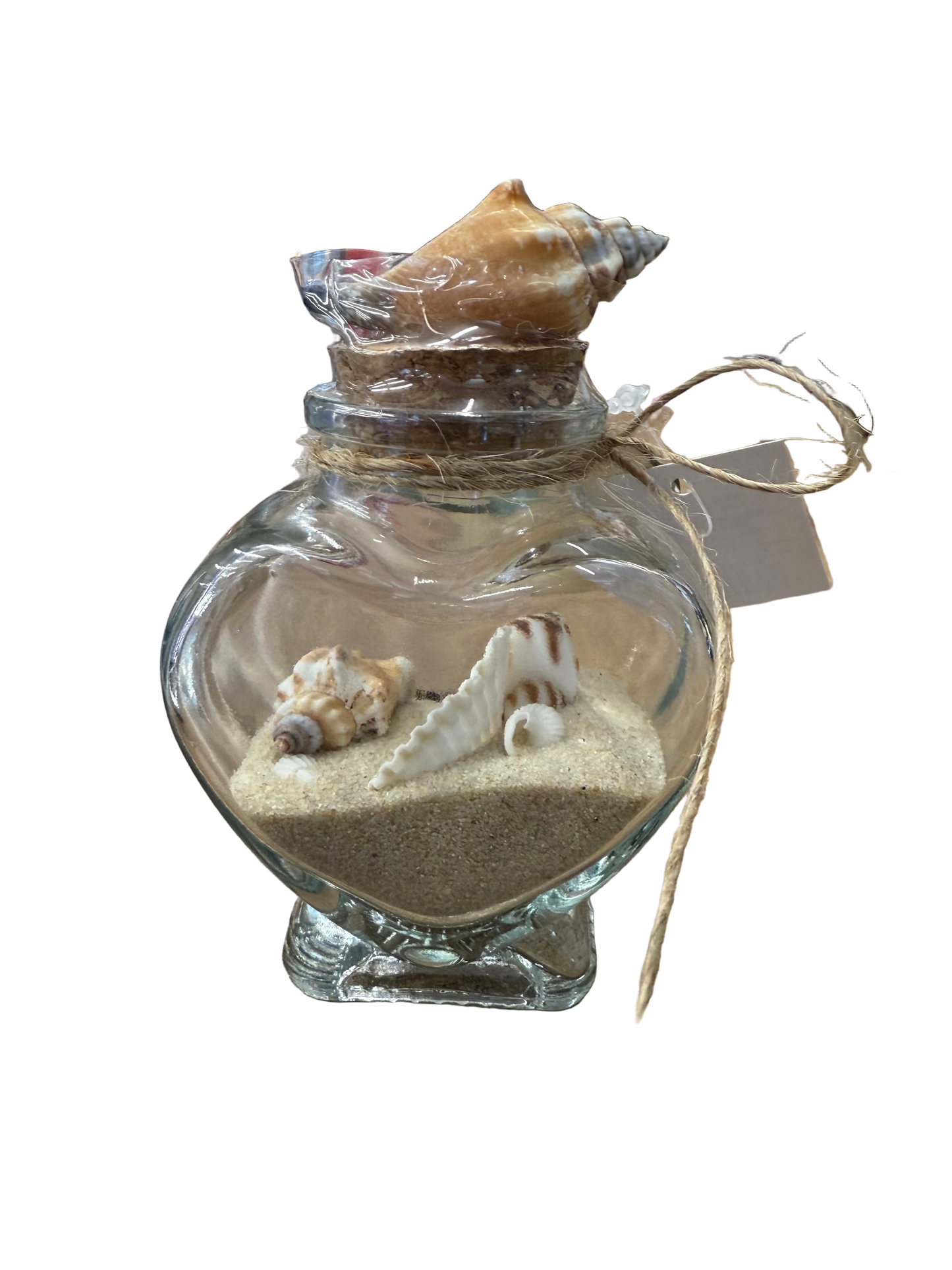 Scarborough Glass Bottle with Sand & Shells