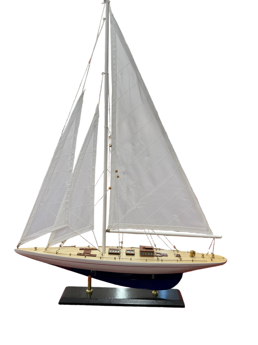 Showpiece Yacht with Fabric Sails
