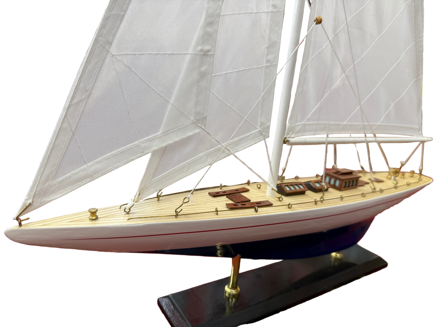 Showpiece Yacht with Fabric Sails