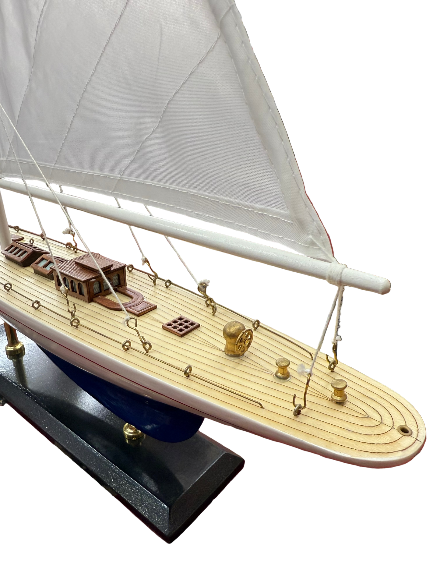Showpiece Yacht with Fabric Sails