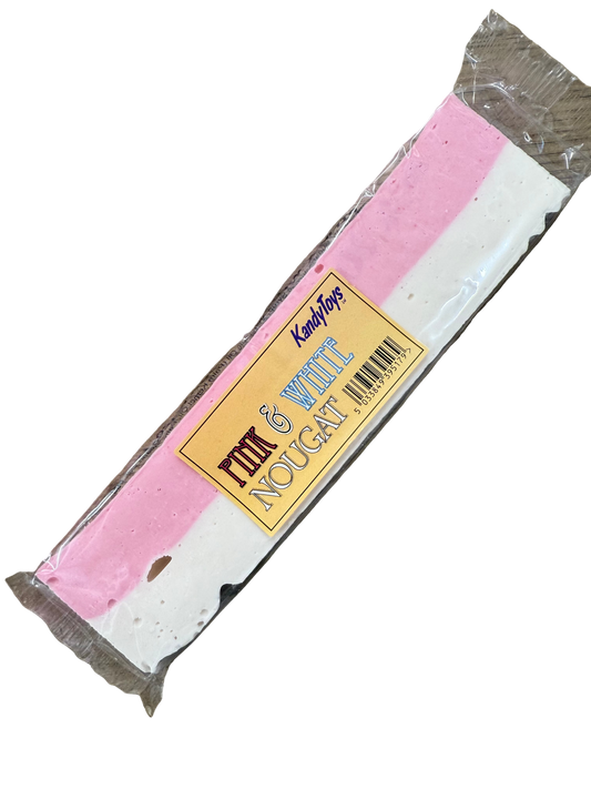 Pink & White Nougat Bar 120g