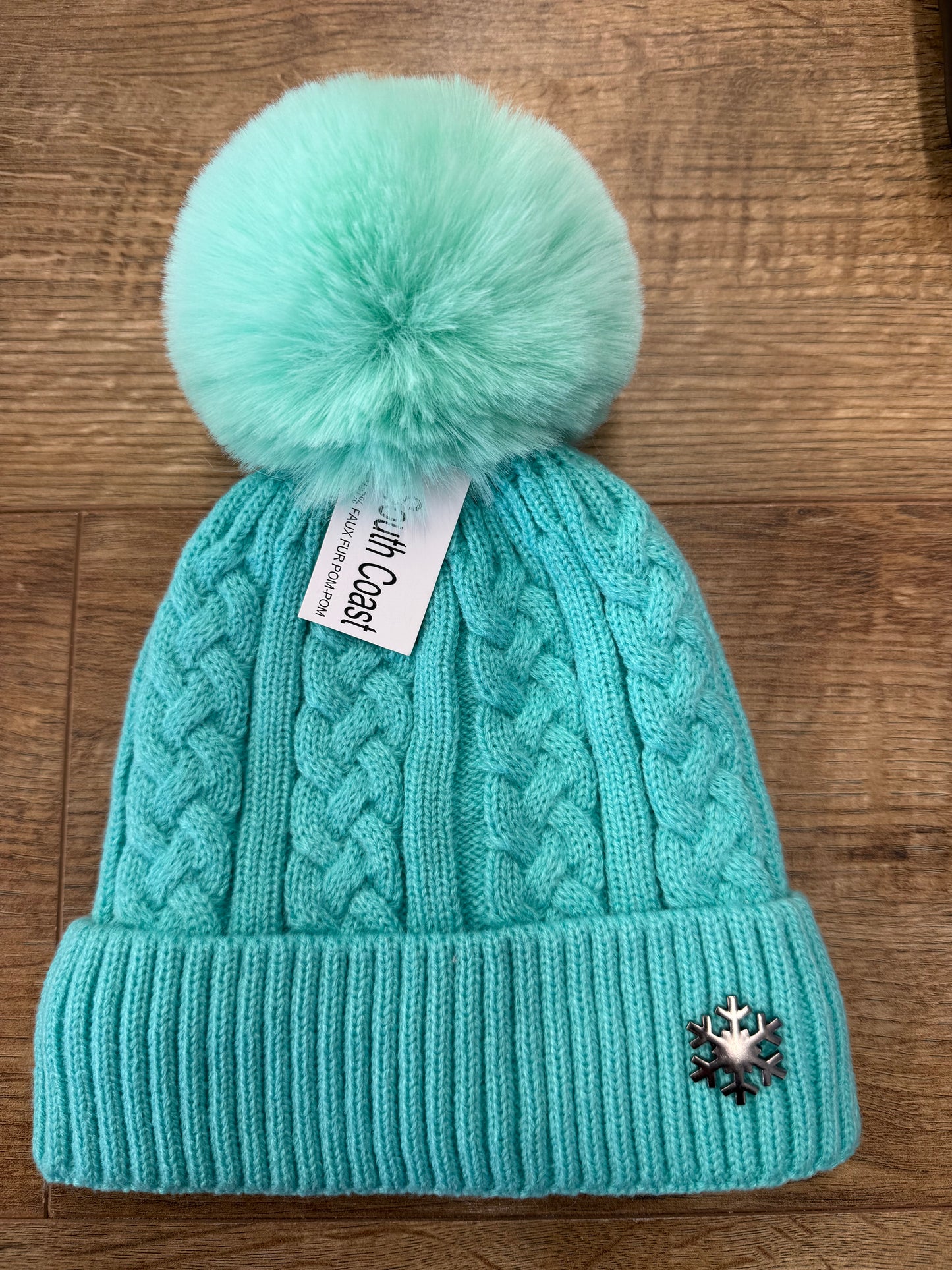 Kid's Bobble Hat with Snowflake