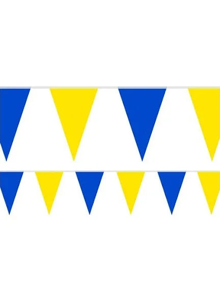 54 flag Blue/Yellow Bunting Triangle