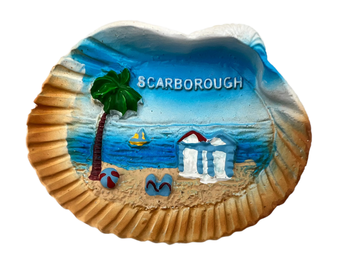 Scarborough Shell, Beach Hut Magnet