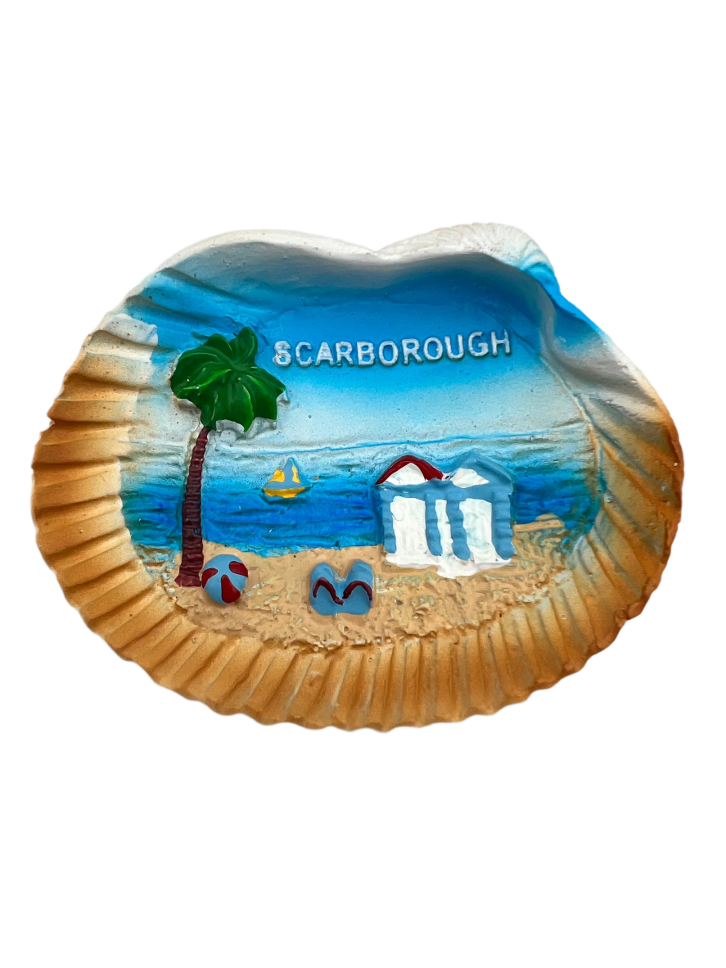 Scarborough Shell, Beach Hut Magnet