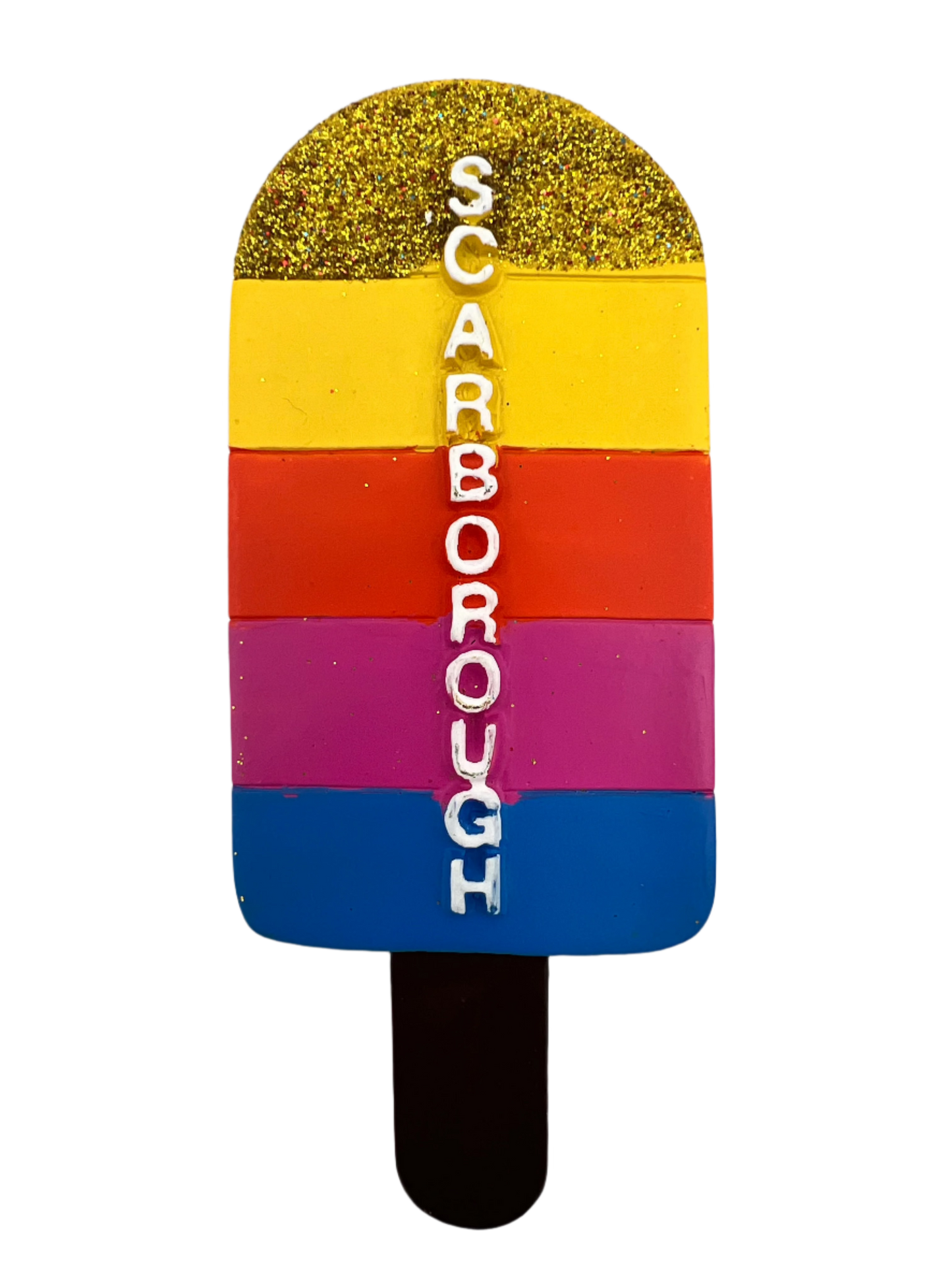 Scarborough Glitter Lolly Magnet