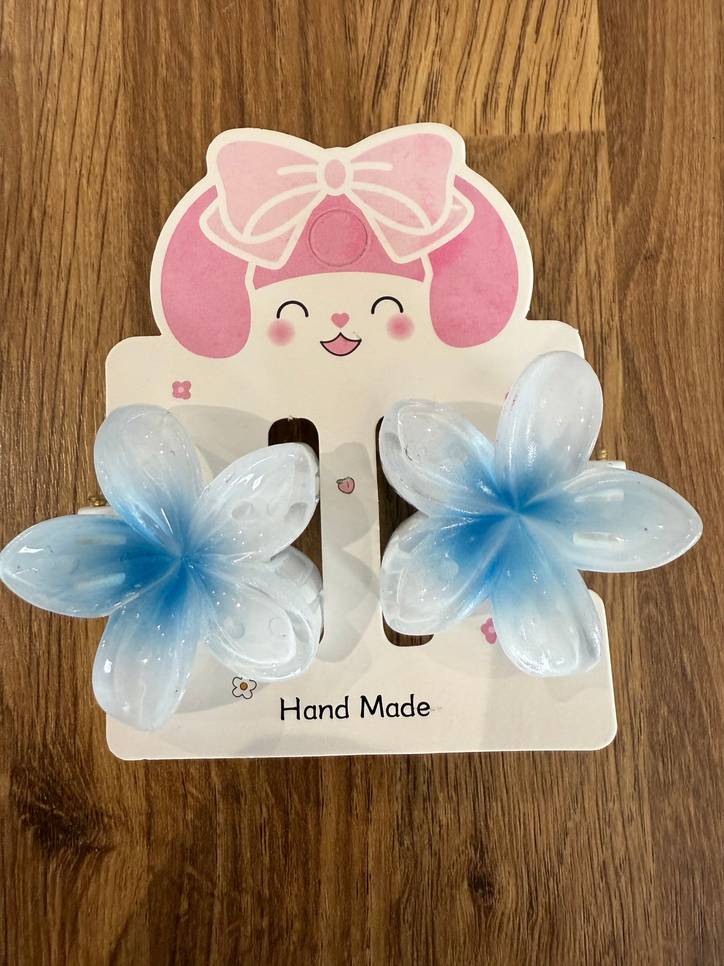 Mini Hibiscus Hair Clip Pair