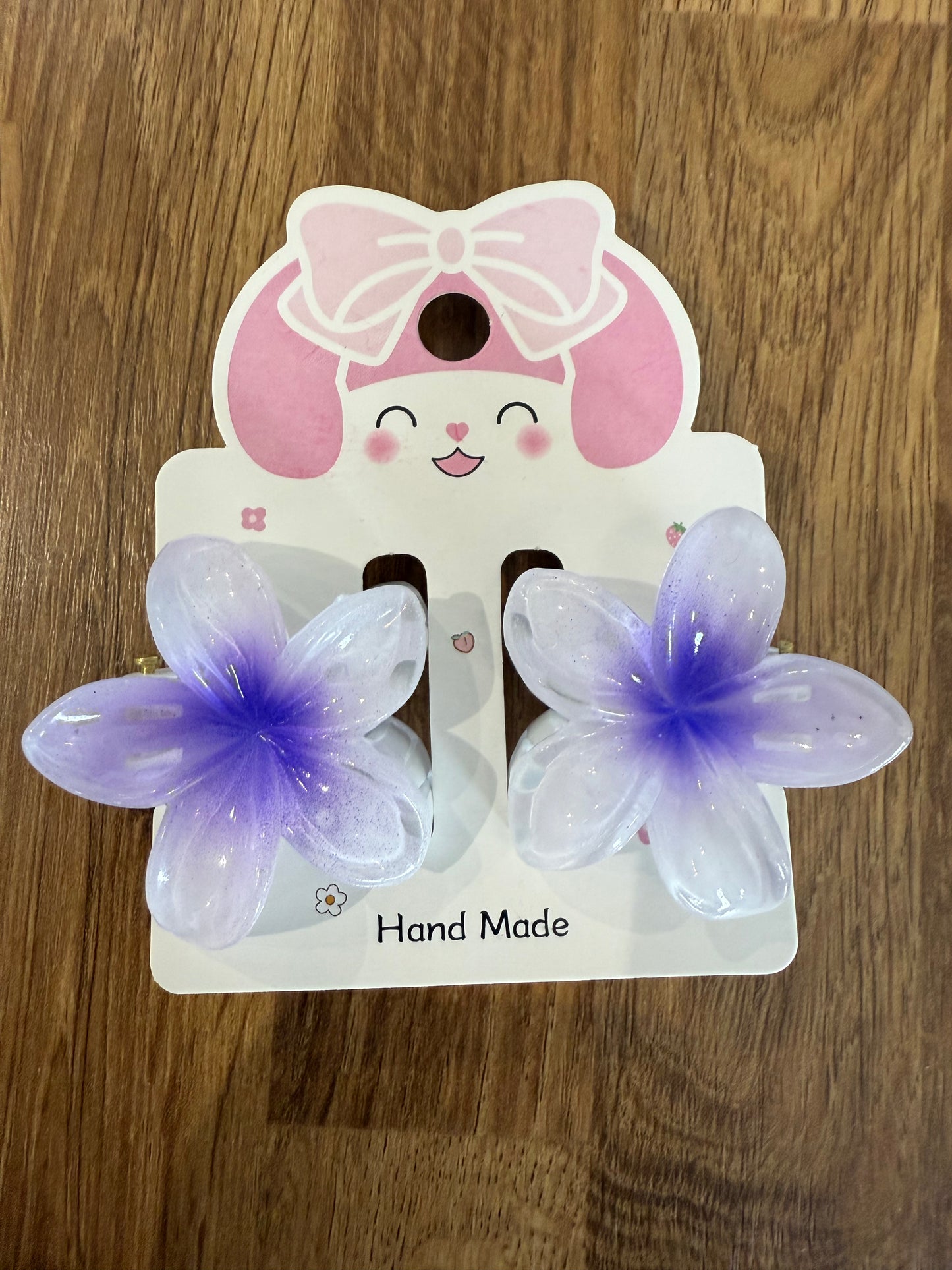 Mini Hibiscus Hair Clip Pair