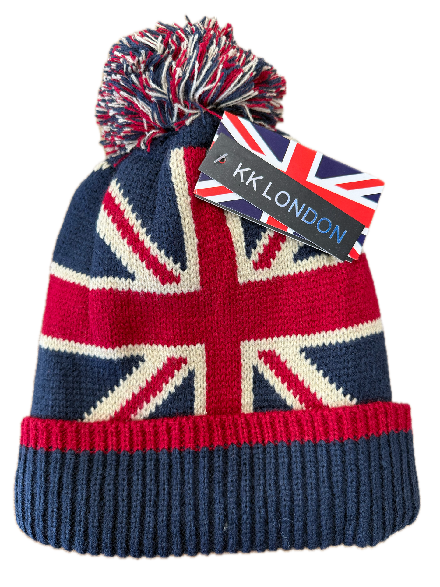 UK Fleece Lined Bobble Hat