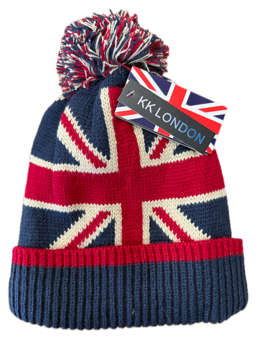 UK Fleece Lined Bobble Hat