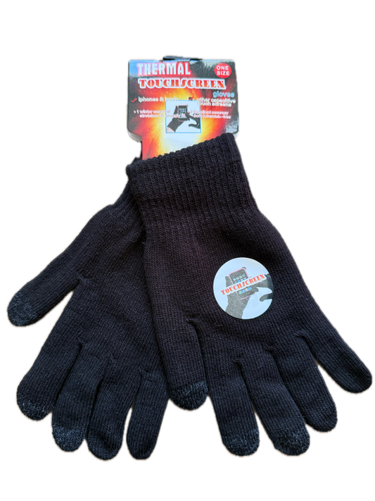 Black Touch Screen Gloves