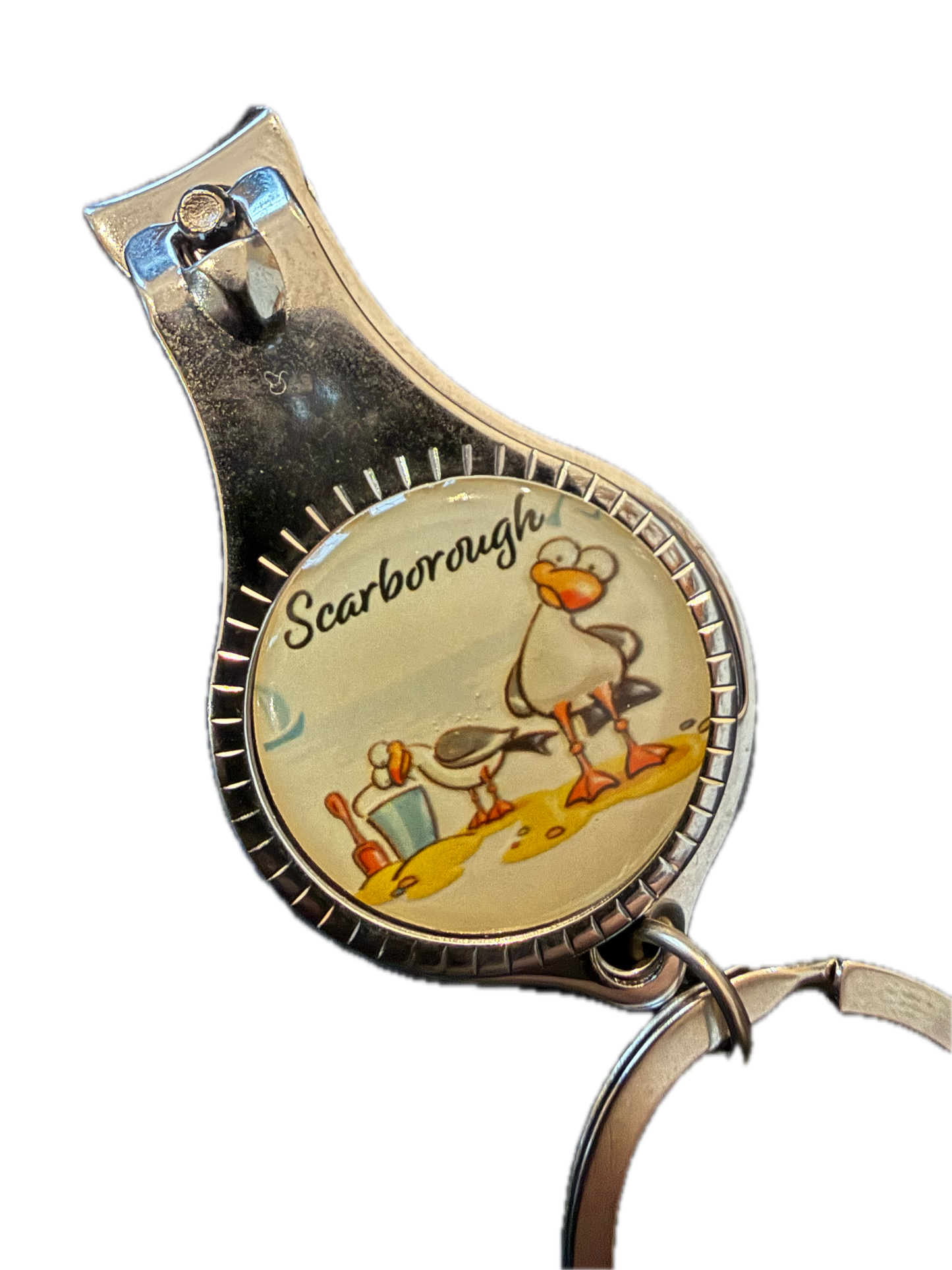 Nail Clipper & Bottle Opener Keyring - Scarborough Seagull